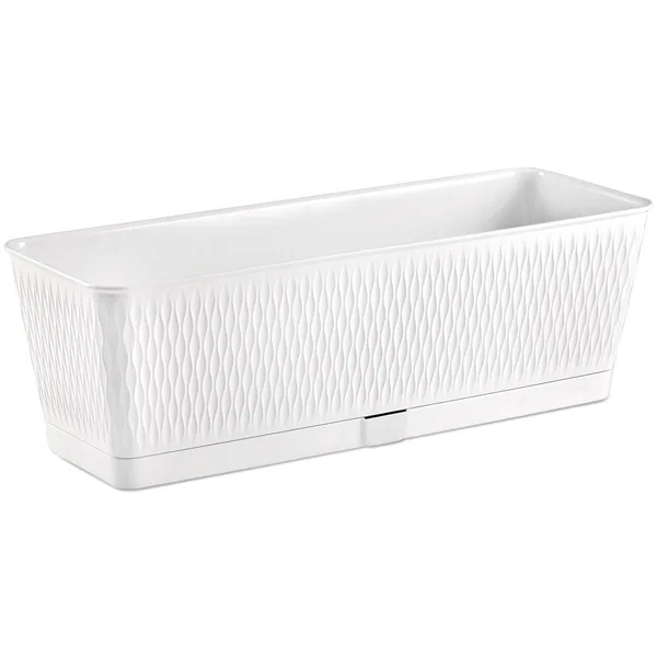 Summit Financial Resources Deroma 19.7" Ariel Window Box Premium Plastic White
