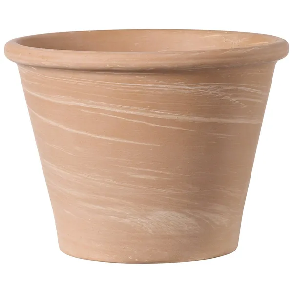 Deroma 6.7" Vasum Duo Blush Clay Pot