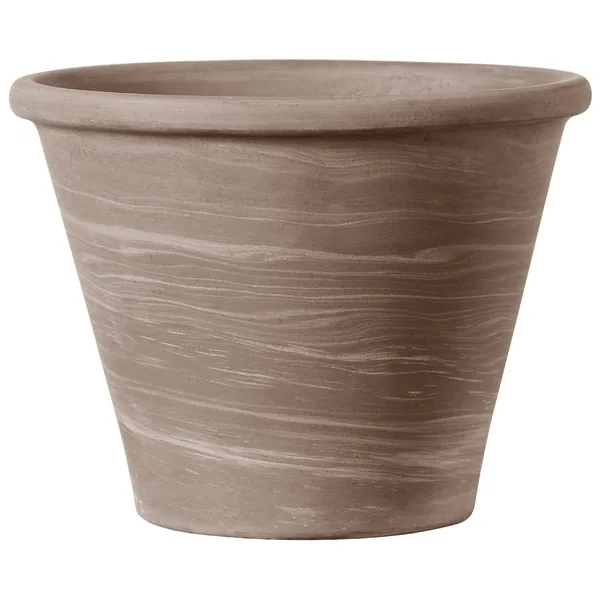 Deroma 6.7" Vasum Duo Graphite Clay Pot
