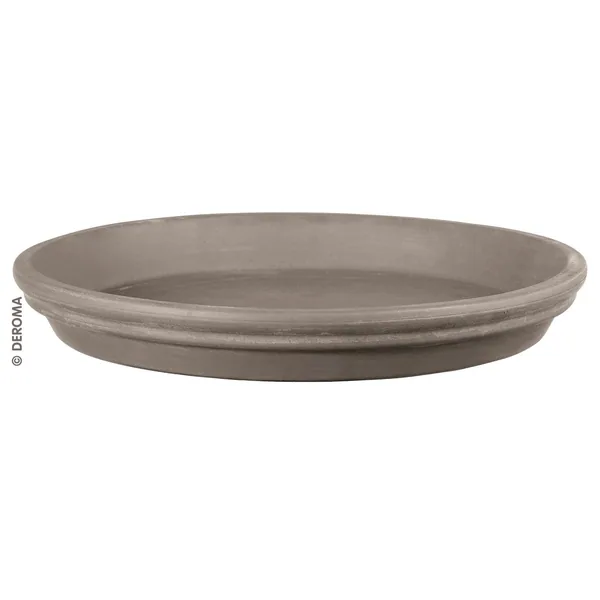 Deroma 7.5" Graphite Clay Saucer