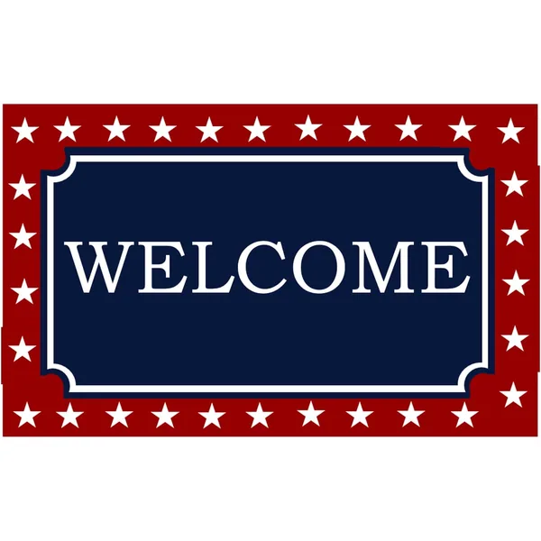 DHTG 18x28 Americana Coir Mat Welcome