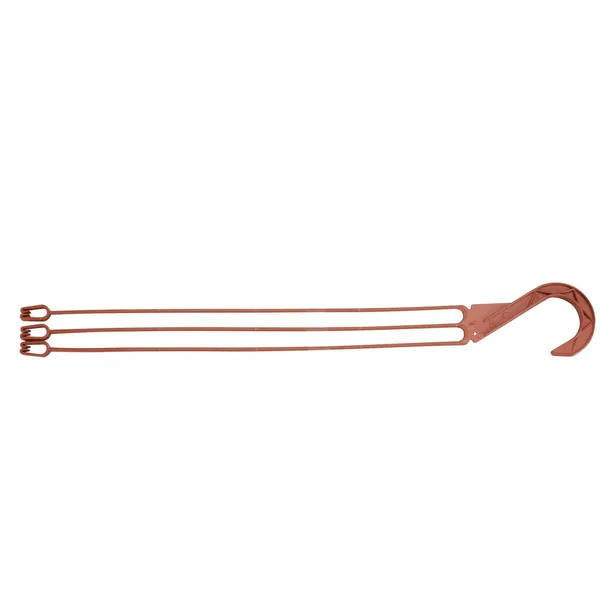 DLN E10l Long 3 Strand Plastic Hanger Clay — Pack of 50