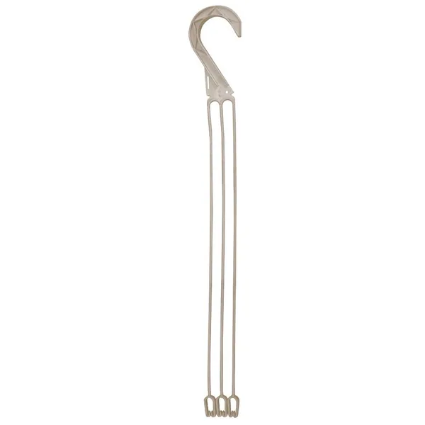 DLN E10l Long 3 Strand Plastic Hanger Mocha — Pack of 50