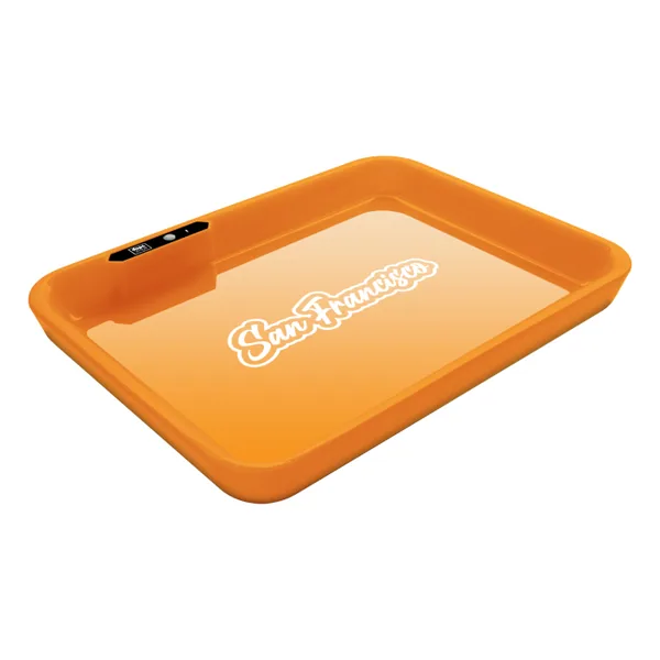 Dope Dope Trays x San Francisco - Orange background White logo