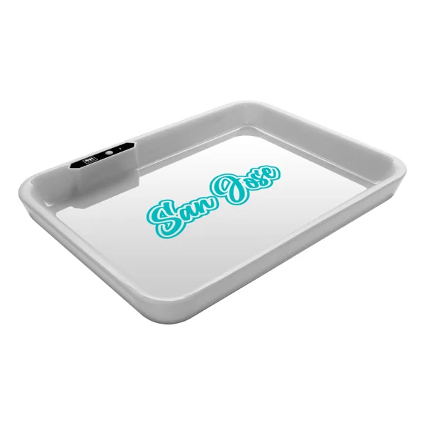 Dope Dope Trays x San Jose – White Background Teal logo