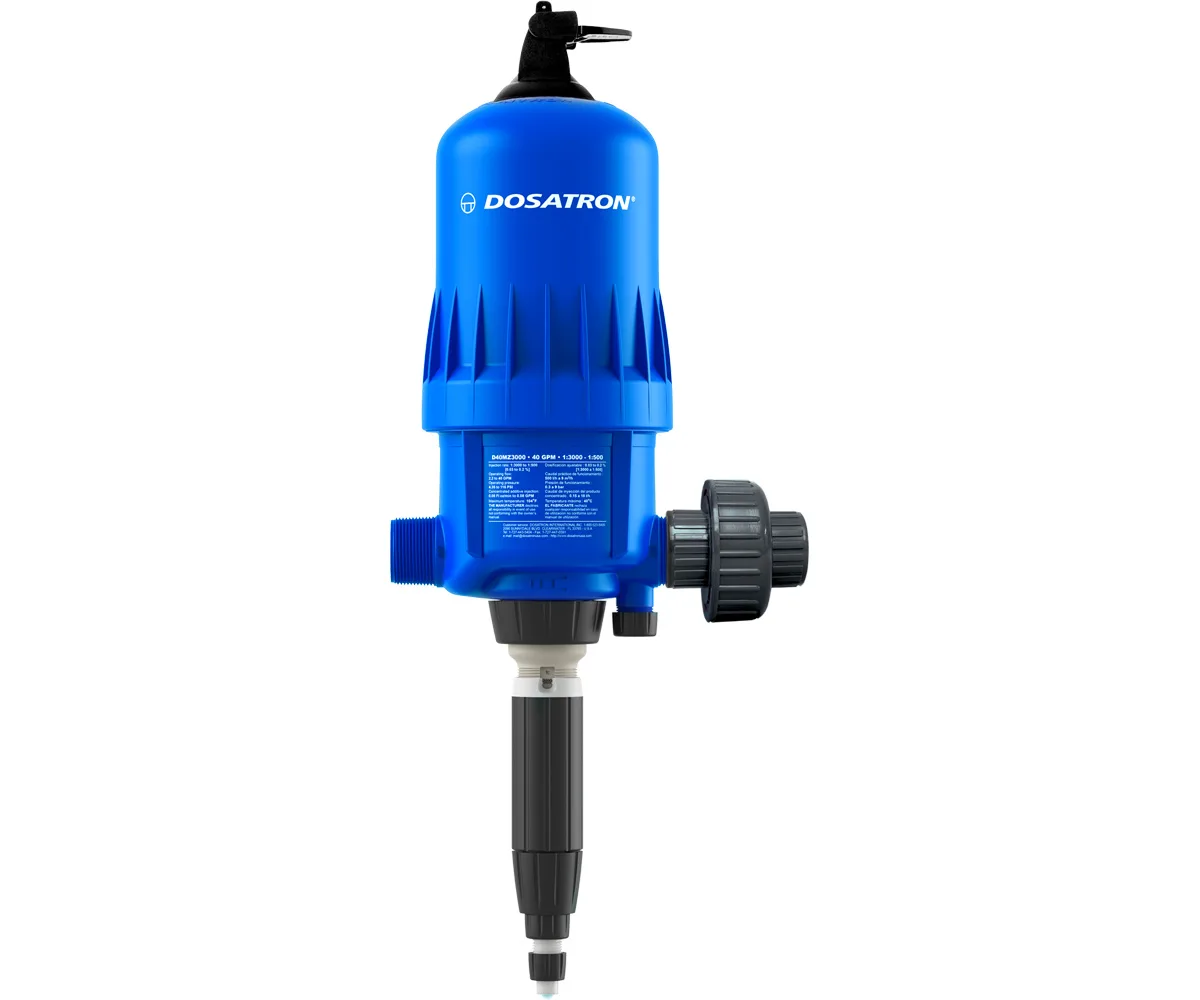 Dosatron 40 GPM, 1.25 to 7.5mL, Bypass Switch-VITON-Union - Image 2