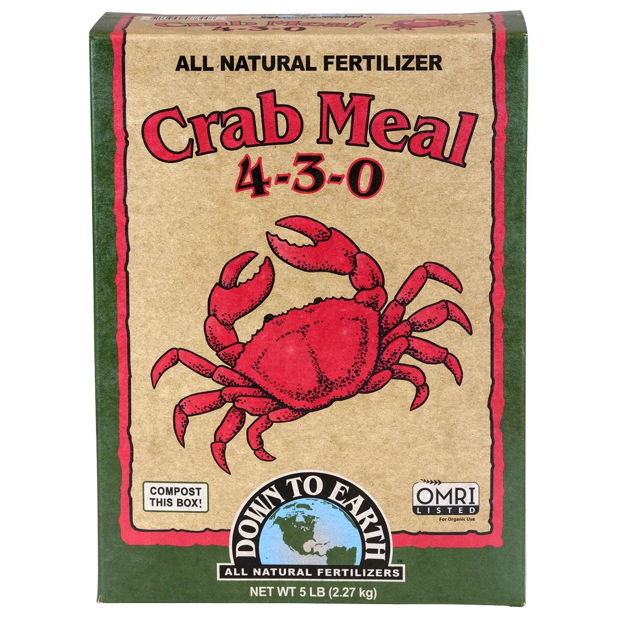 Down to Earth Crab Meal 4-3-0 OMRI - Image 2
