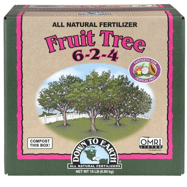 Down To Earth Distributors Box Fruit Tree 6-2-4 (3pk of 5 lbs)