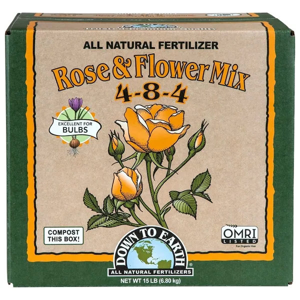 Down To Earth Distributors Box Rose & Flower Mix 4-8-4 (3pk of 5 lbs)