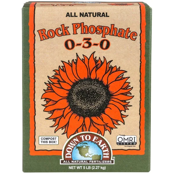 Down to Earth Fertilizer Rock Phosphate 0-3-0 OMRI