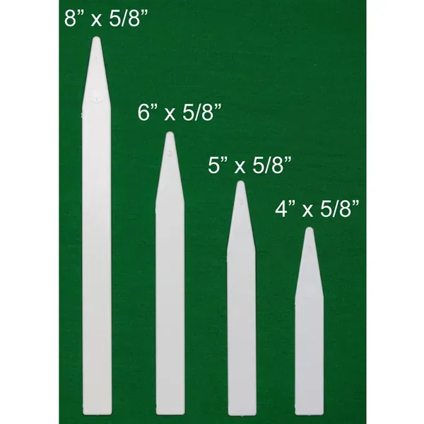 DPI 1000/8x5/8" Economy White Plastic Labels - Image 2