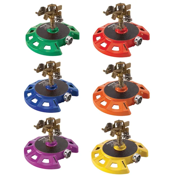 Dramm ColorStorm Circular Base Impulse Sprinkler Assorted Colors