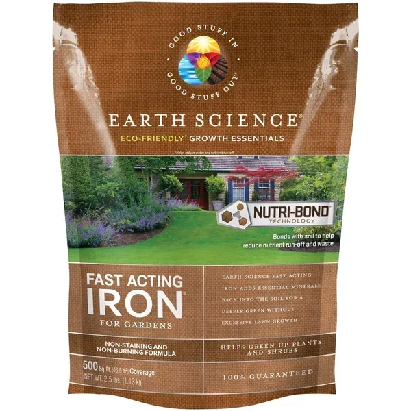 Earth Science 2.5 lbs Fast Acting Iron 500sf - Image 2