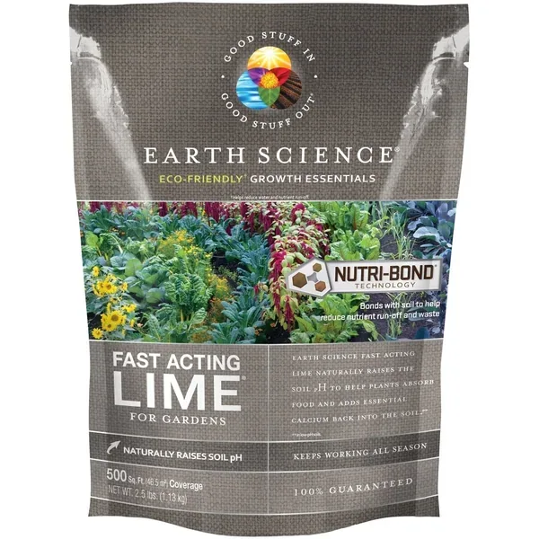 Earth Science 2.5 lbs Fast Acting Lime 500sf - Image 2
