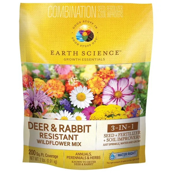 Earth Science 2 lbs Wild Flower Deer & Rabbit Resistant Mix