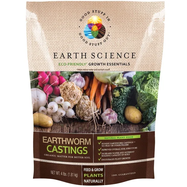 Earth Science 4 lbs Earth Worm Castings