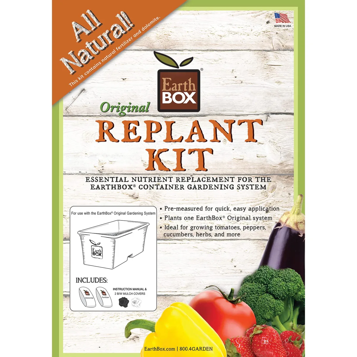 EarthBox Natural Replant Kit Original Natural 8-3-5 Fertilizer - Image 2