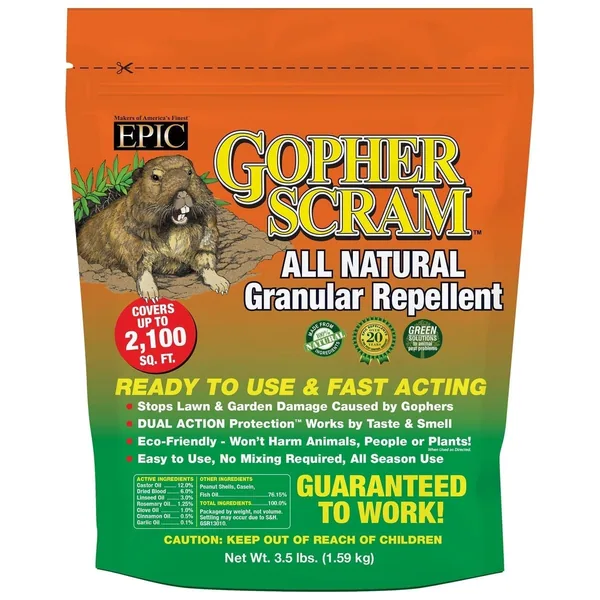 Epic 3.5 lbs Gopher Scram Resealable Bag