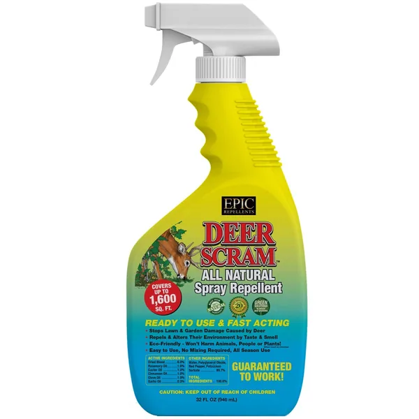 EPIC 32oz Deer Scram Liquid Repellent Ready to Use with Trigger Spray