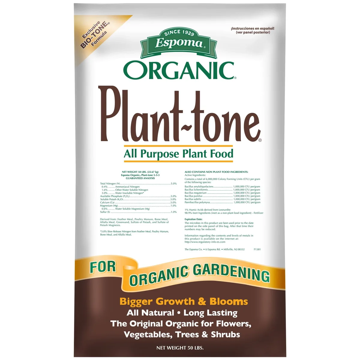 Espoma 50 lbs Plant Tone - Image 2