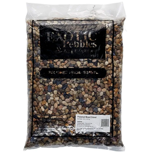 Exotic Pebbles 20 lbs Pol Mixed Grave 3/8"
