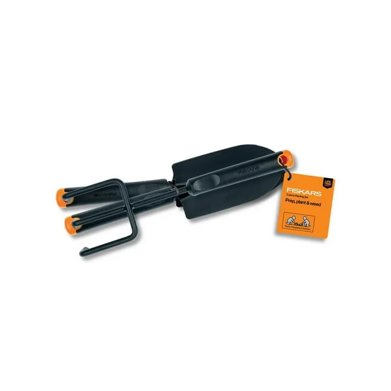 Fiskars 200S 3pc Set Trowel Transplant Cultivator - Image 2