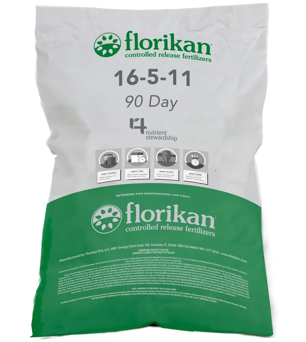 Florikan 16-5-11 90 Day NPK Max Nano w/GAL-XeOne 50Lb - Image 2