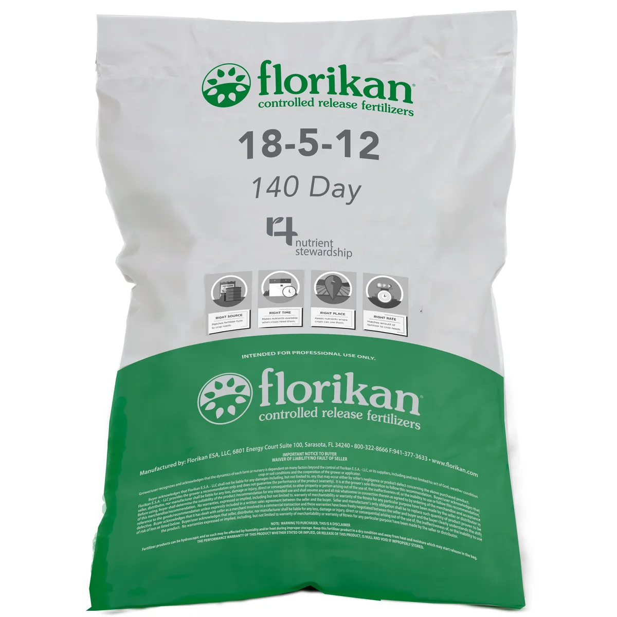 Florikan 18-5-12 140 Day NPK Plus Northern Version w/GAL-XeOne 50Lb - Image 2