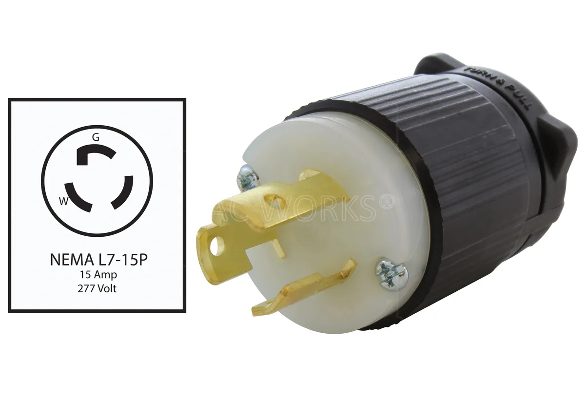 Fluence AC Cable,Wieland Grn w/L7-15P,15FT,SP - Image 2