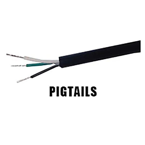 Fluence AC Cord, 6 ft ( 1829mm ), Pigtail to M19 Push Lock Connector, Max 480V AC