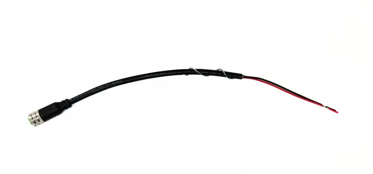 Fluence PSU2 DC Dimming Signal Cable, 11" ( 279mm ), Pigtail to M12 Threaded Connector - Image 2