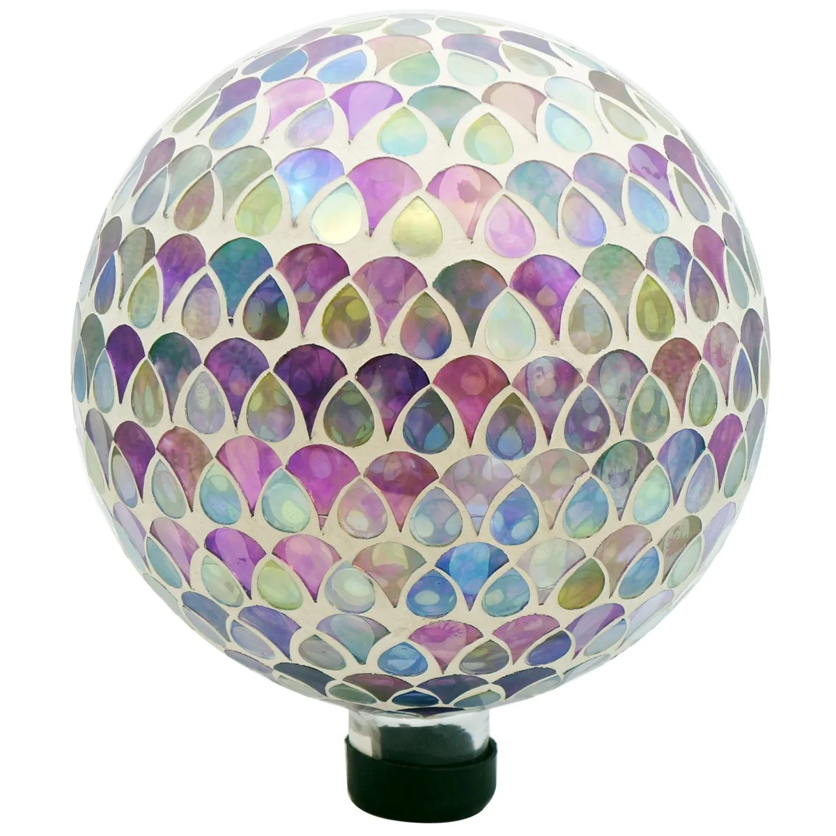 Gardener Select 10" Mosaic Blue Glass Garden Globe - Image 2