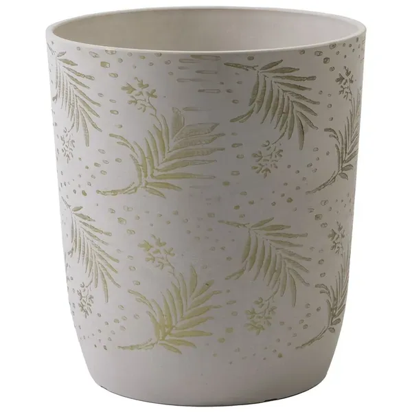 Gardener Select 11.8" White Metal Planter with Handles - Image 2