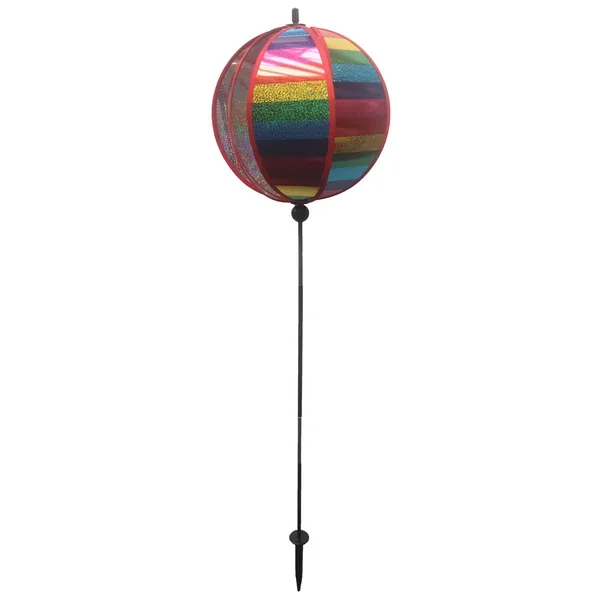 Gardener Select 11x42.9 Round Mylar Laser Wind Spinner Rainbow - Image 2