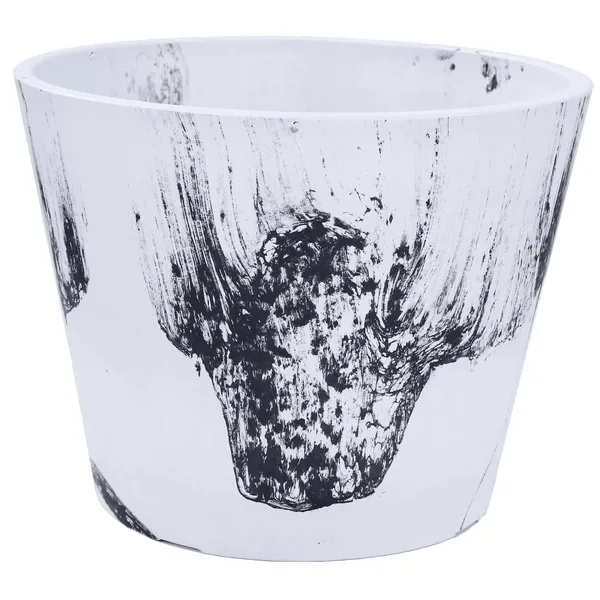 Gardener Select 12.2"x18.1" Mixed Stone White Planter - Image 2