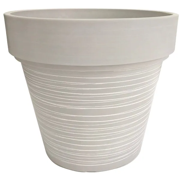 Gardener Select 12" Carved Finish Look White Planter
