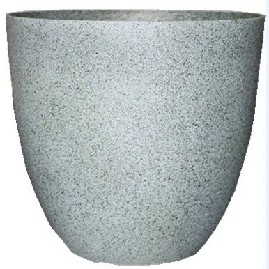 Gardener Select 12" Egg Planter Granite Flower Planter