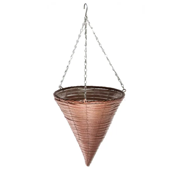 Gardener Select 12" Plastic Cone Hanging Basket Rust
