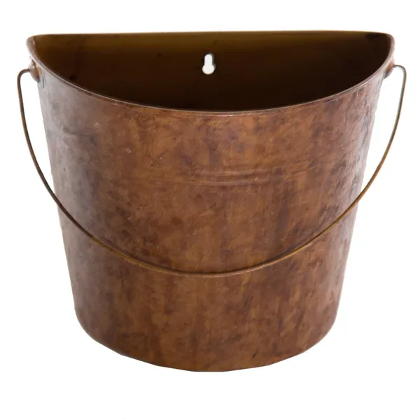 Gardener Select 12" Tall Bucket with Handle Rusty (Case of 24) - Image 2