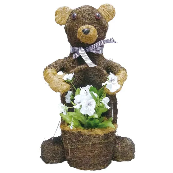 Gardener Select 14" Large Brushwood Bear Topiary - No UPS or FedEx! — Case of 10 - Image 2