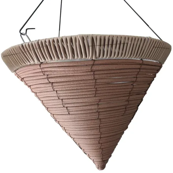 Gardener Select 14" Orange Cone Hanging Basket - Image 2