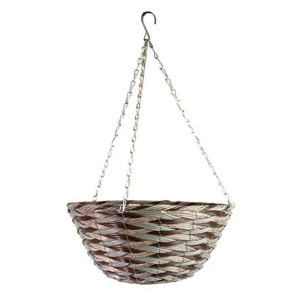 Gardener Select 14"' Round Mix Color Plastic Hanging Basket with Chain Hanger