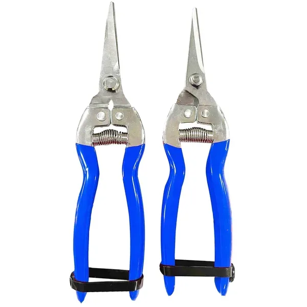 Gardener Select 2pc Floral Shears Set - 7" Curved Blade Shear & 7" Straight Blade Shear - Image 2