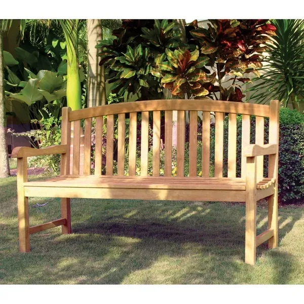 Gardener Select 4' Teak Waiting Bench - Image 2