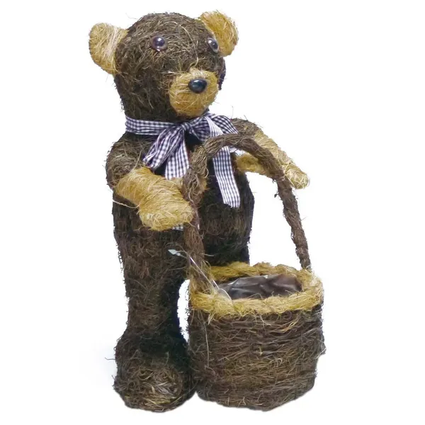 Gardener Select 8" Small Brushwood Bear Topiary — Case of 12 - Image 2