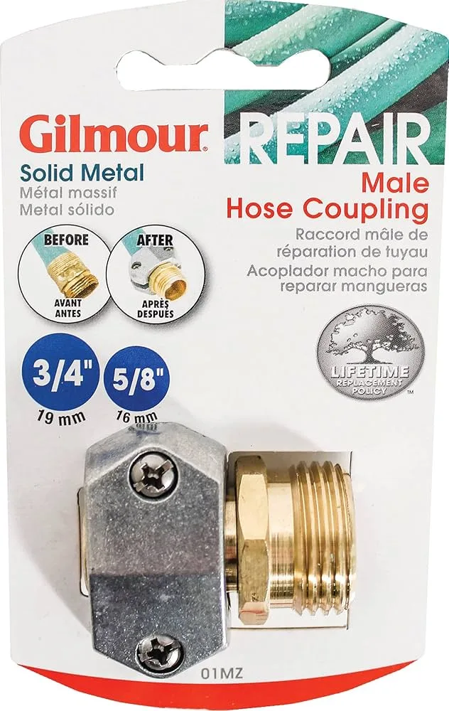 Gilmour 5/8"x3/4" Pro Male Coupling - Image 2