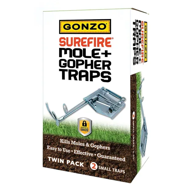 GONZO Surefire Mole & Gopher Traps 2pk - Image 2