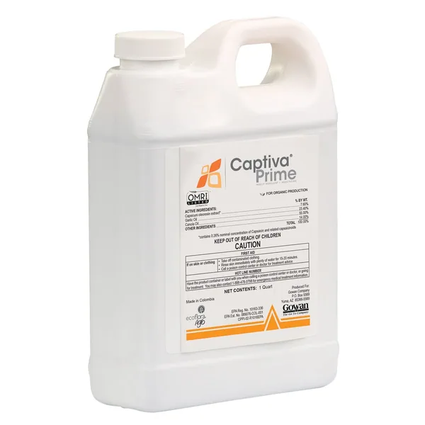 Gowan Captiva Prime 1Qt OMRI ( capsicum, garlic oil, soybean oil ) — Case of 6