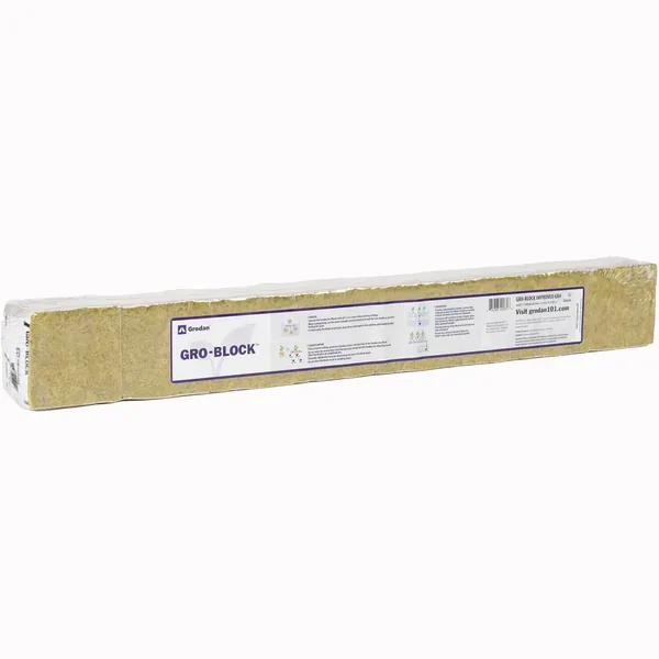 Grodan Gro-Block Improved GR4 - Small 3" (3x3x2.6) No Hole - Shrinkwrap/Strip - Carton - Image 2