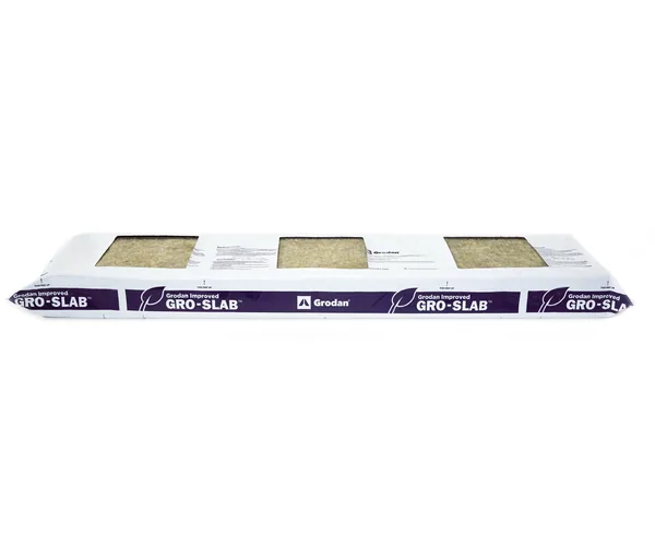 Grodan Improved Gro-Slab, 36 x 8 x 3 with three 6 x 6 pre-cut holes
